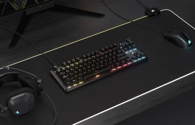 Corsair K70 CORE TKL i K70 CORE TKL WIRELESS - nowe klawiatury mechaniczne. Wyciszona konstrukcja i lepsze przełączniki [1]