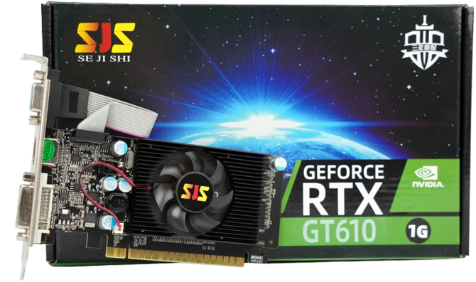 SJS GeForce RTX GT610 - specjalna edycja karty graficznej, która oferuje Ray Tracing. Marketing wchodzi na wyższy poziom [1]