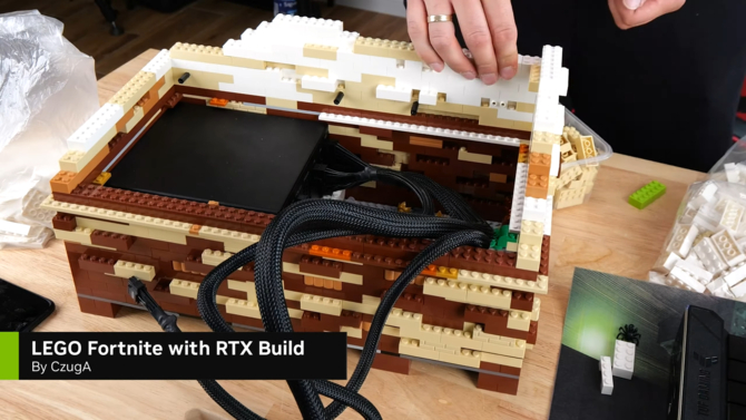 Polski twórca zbudował inspirowany Fortnite komputer z obudową wykorzystującą klocki LEGO. Dzieło wygląda imponująco [2]