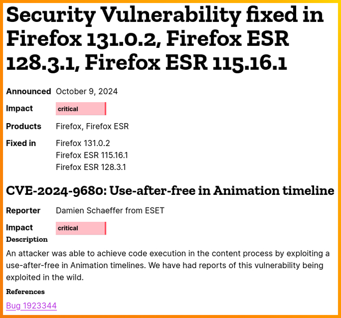 Przeglądarka Mozilla Firefox z poważną luką. Cyberprzestępcy chętnie ją wykorzystują, jednak poprawka jest już dostępna [2]
