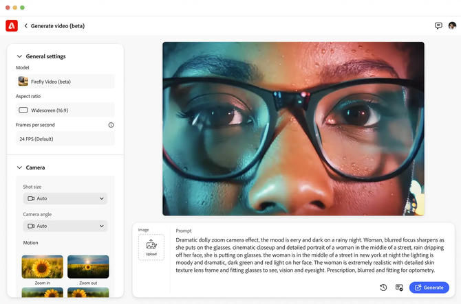 Adobe wprowadza generowanie wideo przez AI. Model Firefly Video zawita również do programu Premiere Pro [2]