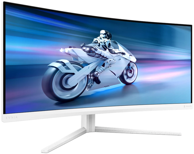 Philips Evnia 34M2C5501A - nowy monitor z zakrzywionym ekranem. Matryca Fast VA, wysokie odświeżanie i Ambiglow [1]