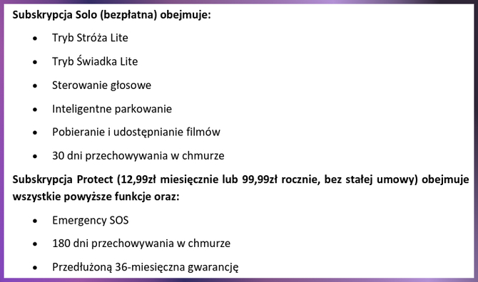 Nextbase Piqo - nowa seria rejestratorów jazdy, która oferuje ciekawe funkcje... o ile wykupimy abonament [4]