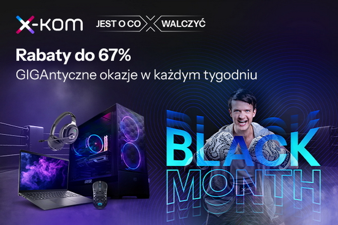 Promocja Black Month w x-kom. Taniej dyski SSD, pamięci RAM, laptopy, monitory, komputery G4M3R, konsole i zasilacze [nc1]