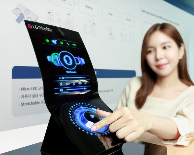 LG prezentuje ekran, który dostosuje się do każdego kształtu. Technologia jest imponująca i wpłynie na wiele branż [3]
