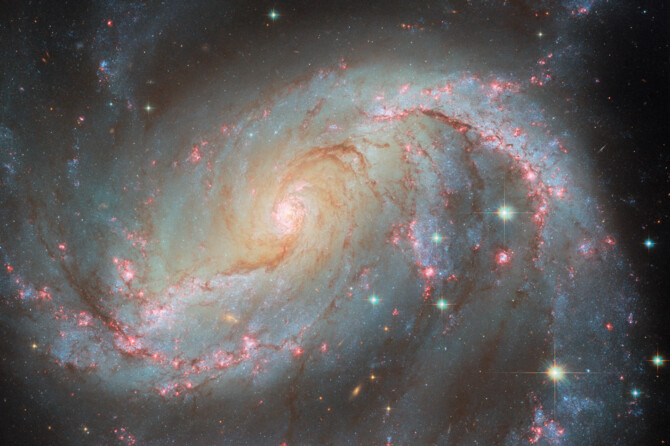 Teleskop Hubble'a przedstawia galaktykę NGC 1672 i jej gasnącą supernową. NASA publikuje bardzo szczegółowe zdjęcie [nc1]