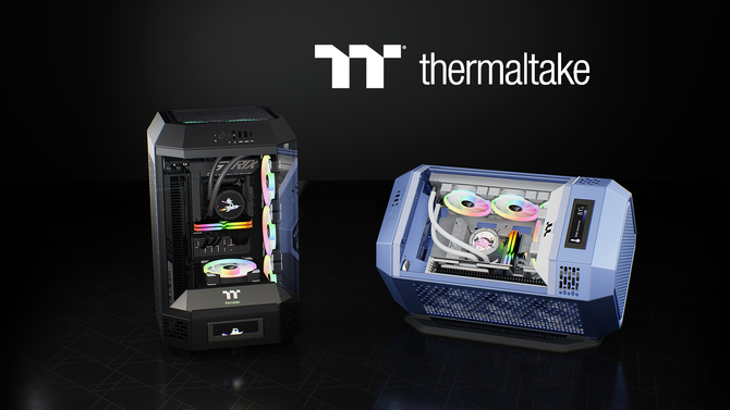 Thermaltake The Tower 250 - zapowiedź obudowy PC dla płyt głównych Mini-ITX z wbudowanym wyświetlaczem LCD [1]