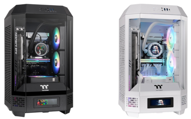 Thermaltake The Tower 250 - zapowiedź obudowy PC dla płyt głównych Mini-ITX z wbudowanym wyświetlaczem LCD [3]