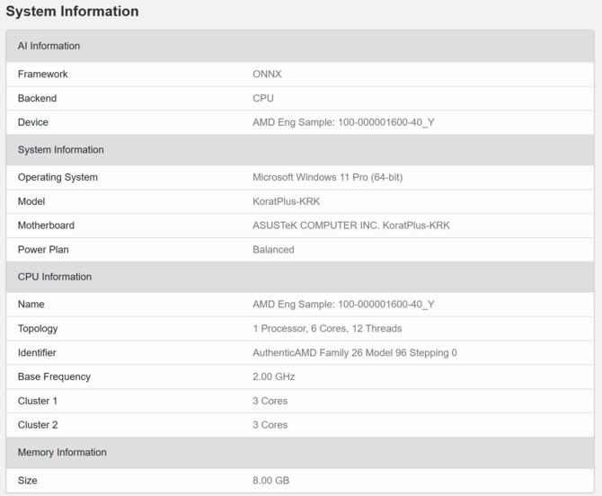 AMD Ryzen AI 5 340 - Procesor z serii APU Krackan Point ma zaoferować po trzy rdzenie Zen 5 oraz Zen 5c [2]
