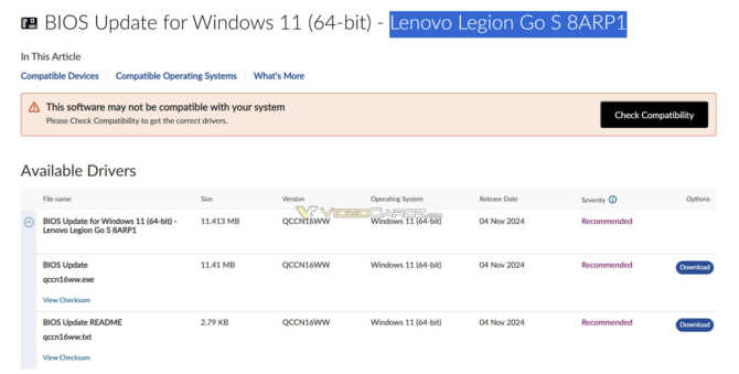 Lenovo Legion Go S - Producent szykuje tańszą, przenośną konsolę napędzaną starszymi procesorami AMD Rembrandt [3]