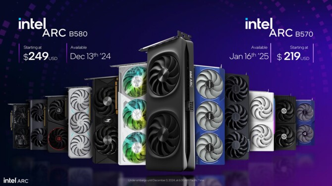 Intel ARC B580 oraz ARC B570 - Oficjalna prezentacja kart graficznych Battlemage. Specyfikacja, cena i wydajność [nc1]