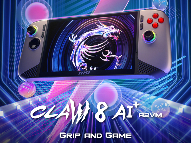 MSI Claw 8 AI+ ma być wydajniejsza od ASUS ROG Ally X średnio o kilkanaście procent, przy tym samym limicie mocy [1]