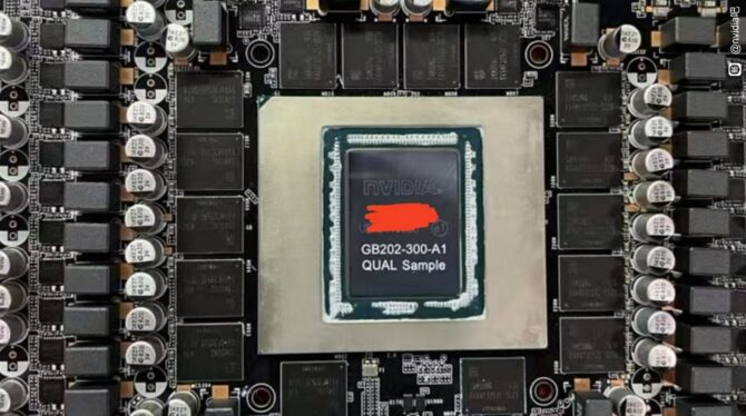 NVIDIA GeForce RTX 5090 - Sfotografowano masywny rdzeń Blackwell GB202 oraz płytkę PCB dla topowej karty graficznej [2]