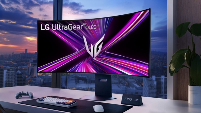 LG UltraGear 45GX990A to pierwszy na świecie, zginany monitor OLED 5K2K z portem DisplayPort 2.1 [1]