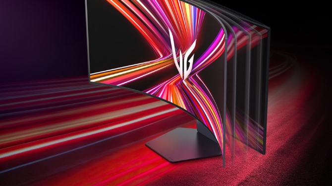 LG UltraGear 45GX990A to pierwszy na świecie, zginany monitor OLED 5K2K z portem DisplayPort 2.1 [3]