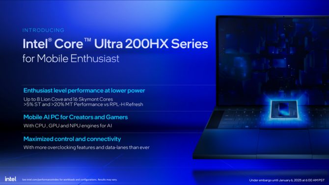 Intel Core Ultra 200H oraz Core Ultra 200HX - nowe procesory mobilne Arrow Lake dla laptopów do pracy oraz gier [8]