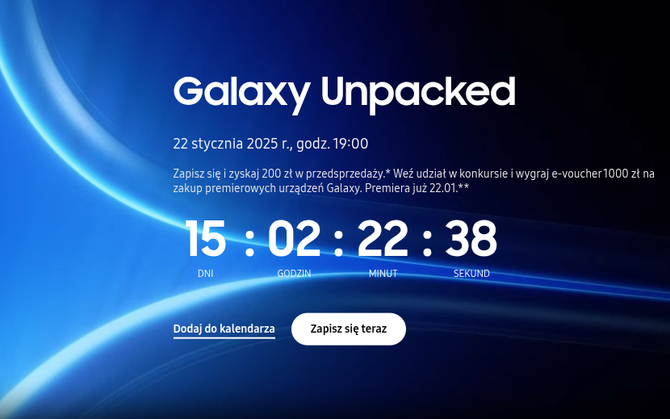 Premiera serii smartfonów Samsung Galaxy S25 już za moment. Znamy oficjalną datę Galaxy Unpacked 2025 [2]
