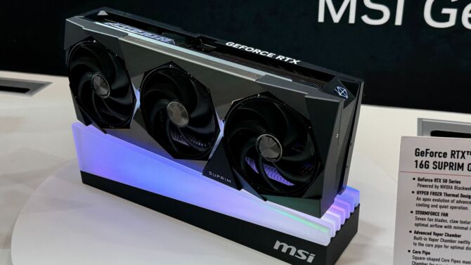 Karty graficzne MSI SUPRIM, Vanguard, Gaming oraz Ventus z układami graficznymi NVIDIA GeForce RTX 5000 [9]