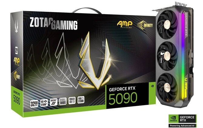 ZOTAC GeForce RTX 5090 AMP Extreme INFINITY - oto pierwsza znana karta graficzna Blackwell z TDP wynoszącym 600 W [1]