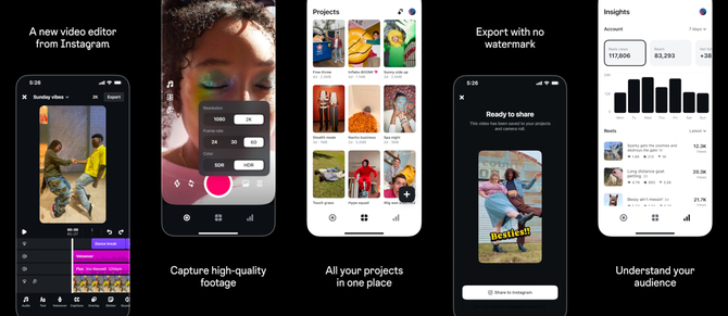 Instagram prezentuje Edits. Nowy edytor wideo zaoferuje całkiem sporo, a będzie darmowy i dostępny na iOS i Androidzie [2]