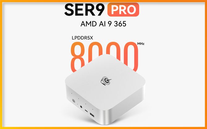 Beelink SER9 PRO - nowy mini PC z AMD Ryzen Al 9 365 i 32 GB RAM. Chłodzenie z komorą parową, wbudowane głośniki i USB4 [1]