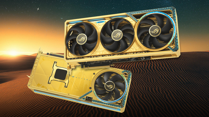 ASUS ROG Astral GeForce RTX 5090 Dhahab OC Edition - nowy wariant topowej karty graficznej o niecodziennej stylistyce [1]