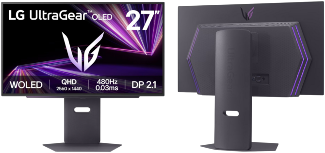 Monitor LG UltraGear 27GX790A-B debiutuje w Polsce. W zestawie ekran OLED, odświeżanie 480 Hz i DisplayPort 2.1 UHBR20 [2]