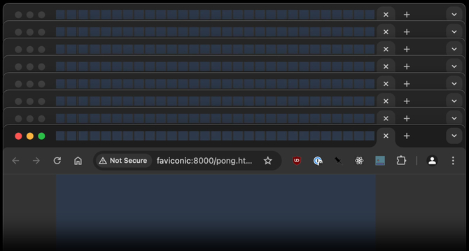 Google Chrome, 240 otwartych kart i narzędzie Faviconic. Co wyszło z tego połączenia? Pong, w jakiego nigdy nie grałeś [2]