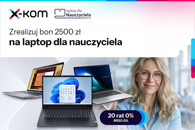 Tańsze komputery z kartami GeForce RTX, laptopy i smartfiony. W sklepach x-kom wykorzystasz także bon dla nauczyciela [nc1]
