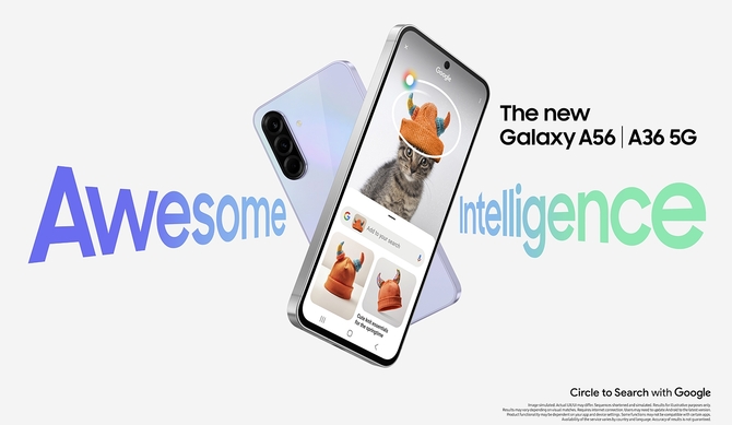 Samsung Galaxy A36 5G i Galaxy A56 5G trafiają do sprzedaży. Smartfony oferują pakiet Awesome Intelligence i Androida 15 [1]