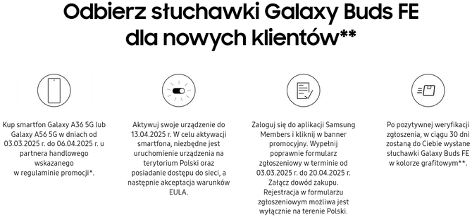 Samsung Galaxy A36 5G i Galaxy A56 5G trafiają do sprzedaży. Smartfony oferują pakiet Awesome Intelligence i Androida 15 [4]