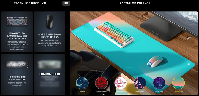 Corsair Custom Lab wkracza do Polski. Nadeszły personalizowane akcesoria komputerowe, które dostosujesz przed zakupem [2]