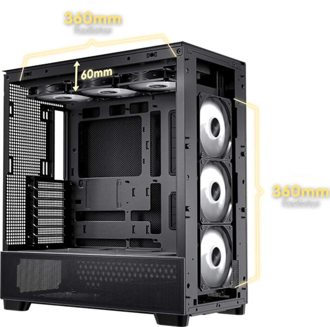 Antec FLUX SE - obudowa Mid Tower z drewnianym akcentem, która oferuje 5 wentylatorów i wygłuszające panele boczne [10]