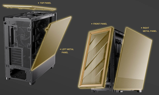 Antec FLUX SE - obudowa Mid Tower z drewnianym akcentem, która oferuje 5 wentylatorów i wygłuszające panele boczne [6]