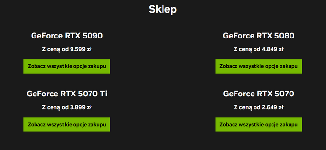NVIDIA obniża ceny kart graficznych GeForce RTX 50 w Europie. Wszystko przez niższy kurs dolara [2]