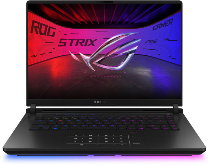Funkcjonalności laptopa ASUS ROG Strix SCAR 16 z NVIDIA GeForce RTX 5080, w tym DLSS 4 z Multi Frame Generation [2]