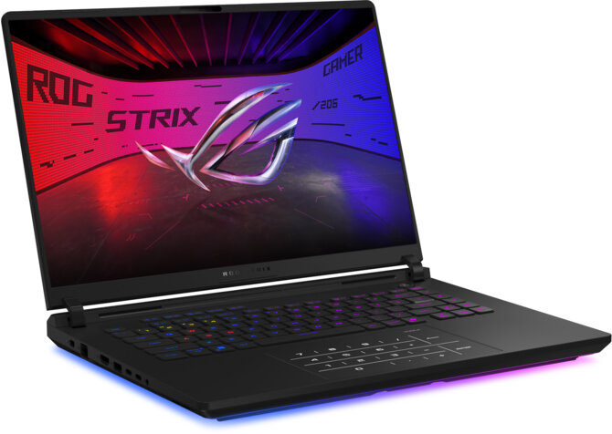 Funkcjonalności laptopa ASUS ROG Strix SCAR 16 z NVIDIA GeForce RTX 5080, w tym DLSS 4 z Multi Frame Generation [3]