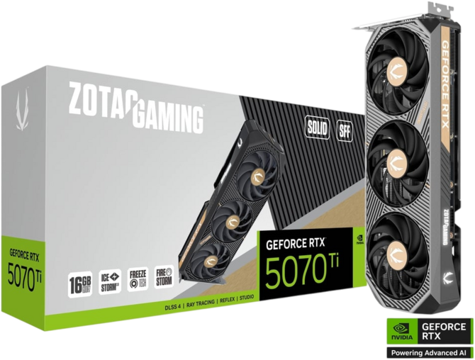 NVIDIA GeForce RTX 5070 Ti w nowych edycjach od marki ZOTAC. Kompaktowa wersja SFF oraz SOLID CORE OC w białej odsłonie [1]