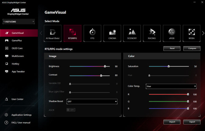 Monitor ASUS ROG Strix OLED XG27UCDMG już w sprzedaży. Panel QD-OLED 4K z NVIDIA G-SYNC i AMD FreeSync Premium Pro [6]