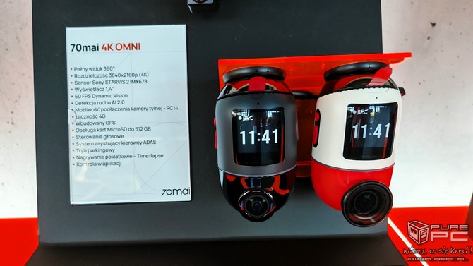 70mai 4K Omni - premiera wideorejestratora zapewniającego nagrania w jakości 4K z widokiem 360° [nc1]