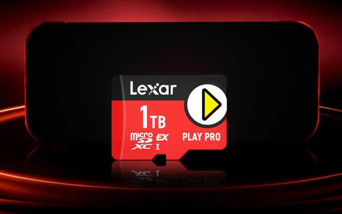 Lexar przedstawia pierwszą kartę microSD Express dla Nintendo Switch 2 o pojemności 1 TB. Transfery lepsze niż w SSD na SATA III [1]