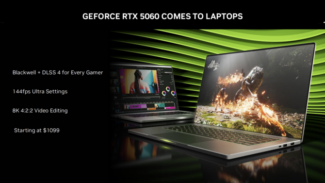 NVIDIA GeForce RTX 5060 Laptop GPU - Nadchodzi nowy układ graficzny Blackwell dla notebooków w cenie od 1099 dolarów [2]