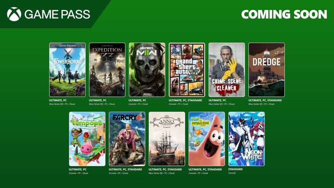 Xbox Game Pass - poznaliśmy listę gier, która pojawi się w drugiej połowie kwietnia i na początku maja, w tym GTA V i Neon White [1]
