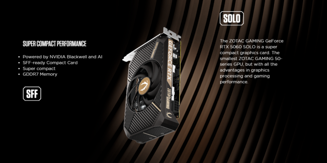 ZOTAC GeForce RTX 5060 Solo - oto pierwsza karta graficzna Blackwell wyposażona w jeden wentylator [2]