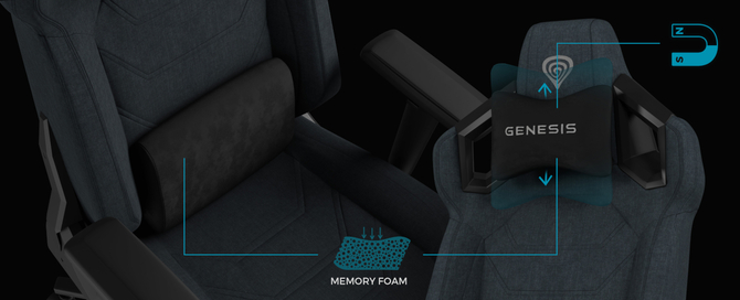 Genesis Nitro 800, Nitro 660 oraz Trit 660 RGB - nowe fotele dla graczy. Regulowane podłokietniki i poduszki Memory Foam [5]