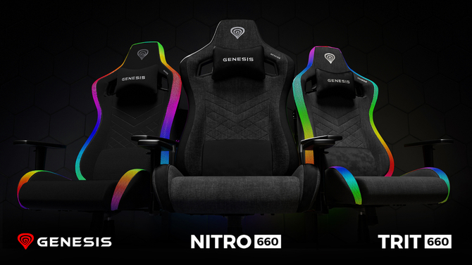 Genesis Nitro 800, Nitro 660 oraz Trit 660 RGB - nowe fotele dla graczy. Regulowane podłokietniki i poduszki Memory Foam [7]