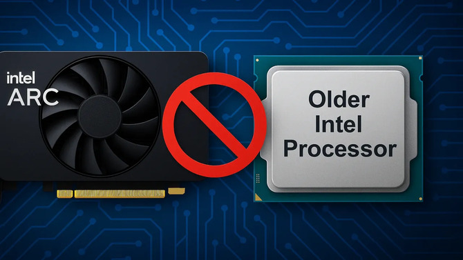 Intel potwierdza problemy z wydajnością kart Arc. Starsze procesory mogą ograniczać ich potencjał przez zbyt duże obciążenie CPU [1]