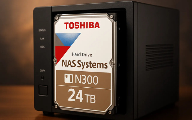 Toshiba wprowadza dyski twarde o pojemności 24 TB dla systemów NAS. Nowe modele N300 i N300 Pro zaprojektowano do pracy 24/7 [2]
