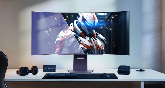 LG UltraGear OLED 45GX90SA i 39GX90SA to ultrapanoramiczne monitory OLED, wyposażone m.in. w system Smart TV LG webOS [1]