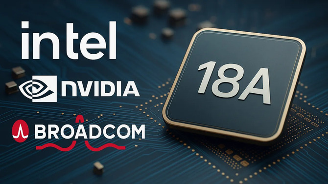 Intel 18A przyciąga uwagę. NVIDIA i Broadcom testują nowy proces, otwierając drogę do potencjalnej współpracy [1]